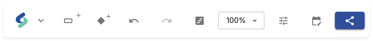 The Shira editor toolbar