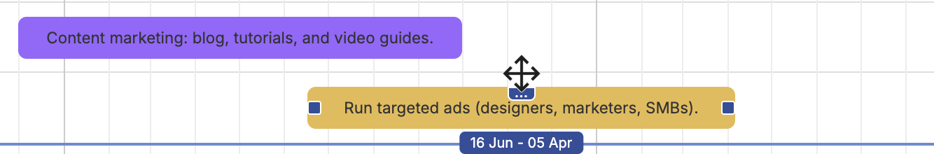 Change start or end date of activity or move